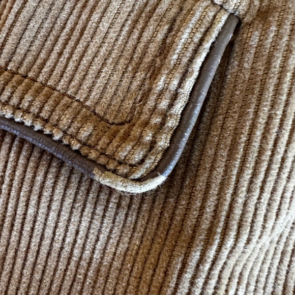 VTG 70’s JCPenney Brown Corduroy suit Vest. Orange Back. Front Pockets. 44L - Picture 12 of 15